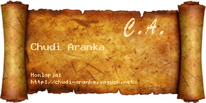 Chudi Aranka névjegykártya