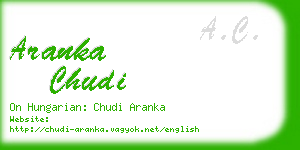 aranka chudi business card